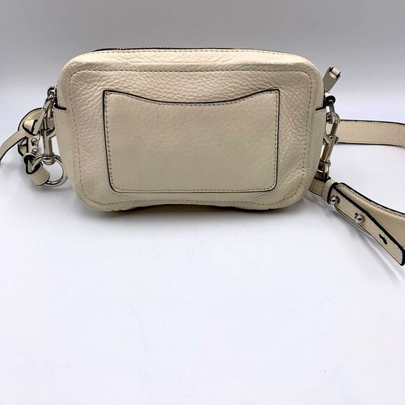 Authentic Preloved Marc Jacobs Cream Leather Soft Shot 21 Camera Crossbody Bag - Picture 5 of 13
